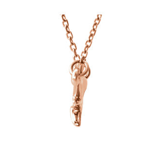 14KT Rose Gold Branch Bar Chain Necklace, 14KT Rose Gold Branch Bar Chain Necklace - Legacy Saint Jewelry