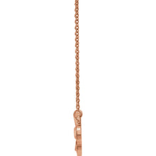 Load image into Gallery viewer, 14KT Rose Gold Detailed Clover Necklace, 14KT Rose Gold Detailed Clover Necklace - Legacy Saint Jewelry