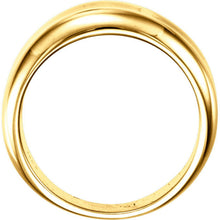 Load image into Gallery viewer, 14KT Yellow Gold Concave Cigar Band Ring, 14KT Yellow Gold Concave Cigar Band Ring - Legacy Saint Jewelry