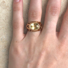 Load image into Gallery viewer, 14KT Yellow Gold Bezel Set Citrine Ring Size 6.25, 14KT Yellow Gold Bezel Set Citrine Ring Size 6.25 - Legacy Saint Jewelry