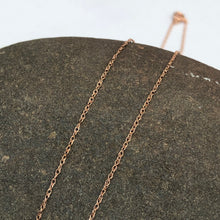 Load image into Gallery viewer, 10KT Rose Gold Cable Rope Chain Necklace .50mm, 10KT Rose Gold Cable Rope Chain Necklace .50mm - Legacy Saint Jewelry