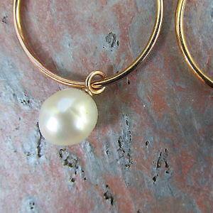 14KT Rose Gold 12mm Paspaley South Sea Pearl Earring Charms - Legacy Saint Jewelry