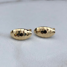 Load image into Gallery viewer, 14KT Yellow Gold Hinged Hammered Omega Earrings, 14KT Yellow Gold Hinged Hammered Omega Earrings - Legacy Saint Jewelry