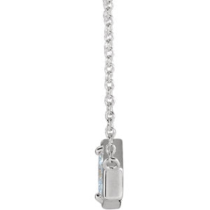 14KT White Gold Marquise Diamond Geometric Necklace, 14KT White Gold Marquise Diamond Geometric Necklace - Legacy Saint Jewelry