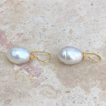 Load image into Gallery viewer, 14KT Yellow Gold Paspaley South Sea Pearl Shepard Hook Earring, 14KT Yellow Gold Paspaley South Sea Pearl Shepard Hook Earring - Legacy Saint Jewelry