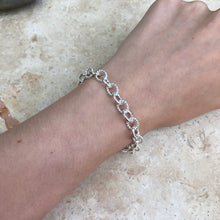 Load image into Gallery viewer, Sterling Silver Link Chain Bracelet 7.5&quot;, Sterling Silver Link Chain Bracelet 7.5&quot; - Legacy Saint Jewelry