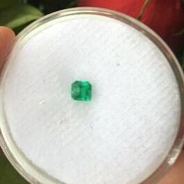 Colombian Emerald Cut Loose Emerald .38 CT - Legacy Saint Jewelry