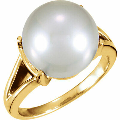 14KT Yellow Gold Genuine Paspaley South Sea Pearl Ring, 14KT Yellow Gold Genuine Paspaley South Sea Pearl Ring - Legacy Saint Jewelry