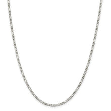 Load image into Gallery viewer, Sterling Silver Figaro Chain Necklace 20&quot;/ 2.8mm, Sterling Silver Figaro Chain Necklace 20&quot;/ 2.8mm - Legacy Saint Jewelry