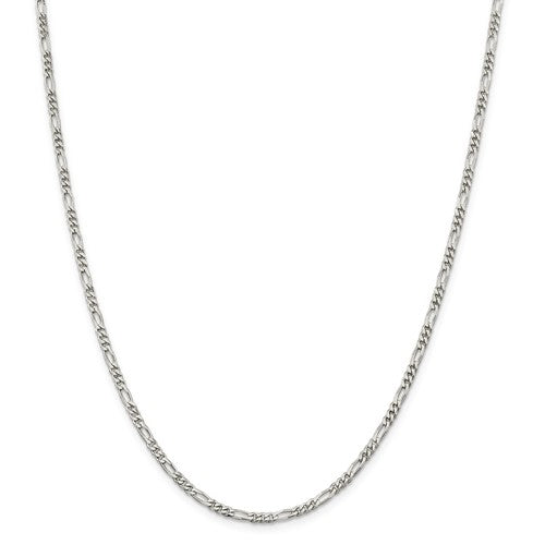 Sterling Silver Figaro Chain Necklace 20