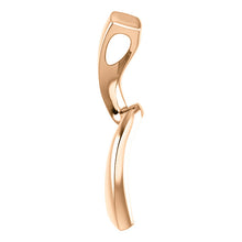 Load image into Gallery viewer, 14KT Rose Gold Polished Abstract Freeform Pendant Slide, 14KT Rose Gold Polished Abstract Freeform Pendant Slide - Legacy Saint Jewelry