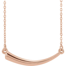 Load image into Gallery viewer, 14KT Rose Gold Horn Pendant Chain Necklace, 14KT Rose Gold Horn Pendant Chain Necklace - Legacy Saint Jewelry