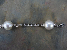 Load image into Gallery viewer, 14KT White Gold Open Link Chain + Paspaley South Sea Pearl Bracelet - Legacy Saint Jewelry
