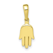 Load image into Gallery viewer, 10KT Yellow Gold Solid Kabbalah &quot;Hand of Fatima&quot; Hamsa Pendant Charm, 10KT Yellow Gold Solid Kabbalah &quot;Hand of Fatima&quot; Hamsa Pendant Charm - Legacy Saint Jewelry