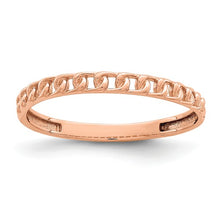 Load image into Gallery viewer, 14KT Rose Gold Chain Link Ring, 14KT Rose Gold Chain Link Ring - Legacy Saint Jewelry