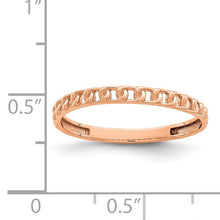 Load image into Gallery viewer, 14KT Rose Gold Chain Link Ring, 14KT Rose Gold Chain Link Ring - Legacy Saint Jewelry