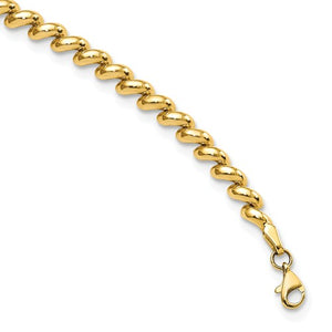 14KT Yellow Gold Polished San Marco Bracelet, 14KT Yellow Gold Polished San Marco Bracelet - Legacy Saint Jewelry