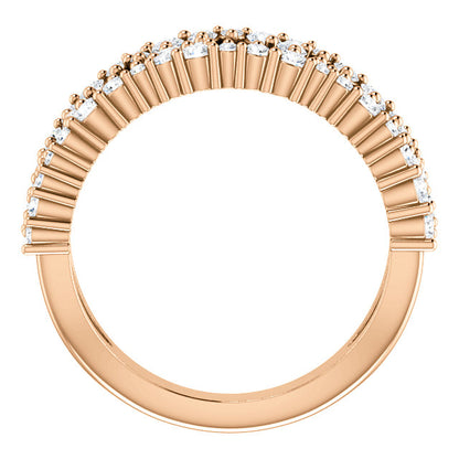 14KT Rose Gold Negative Space Diamond Ring, 14KT Rose Gold Negative Space Diamond Ring - Legacy Saint Jewelry