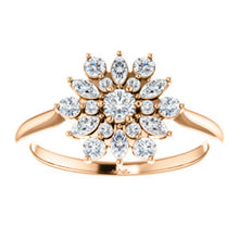 Load image into Gallery viewer, 14KT Rose Gold Diamond Vintage-Inspired Ring, 14KT Rose Gold Diamond Vintage-Inspired Ring - Legacy Saint Jewelry