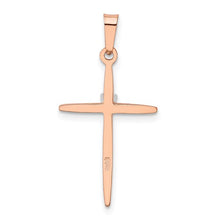 Load image into Gallery viewer, 14KT Rose Gold Diamond Cross Pendant Charm, 14KT Rose Gold Diamond Cross Pendant Charm - Legacy Saint Jewelry
