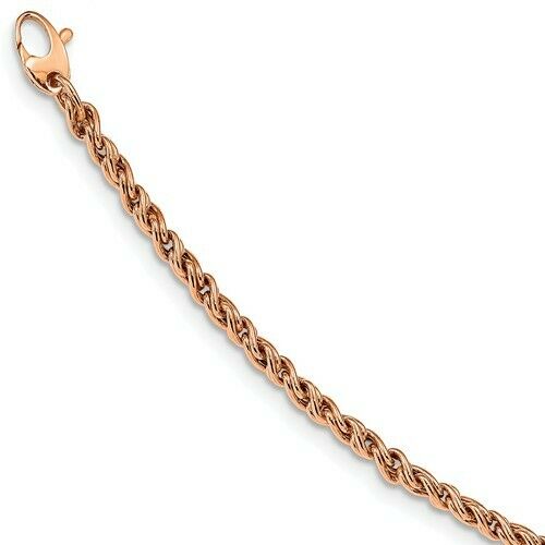 14KT Rose Gold Rope Twist Weave Bracelet, 14KT Rose Gold Rope Twist Weave Bracelet - Legacy Saint Jewelry