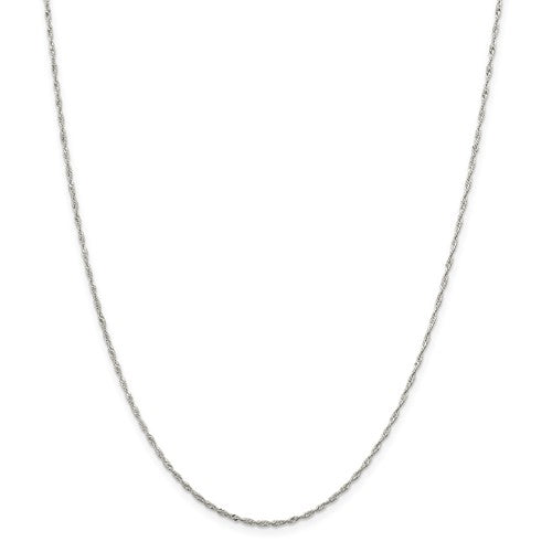 Sterling Silver Singapore Chain Necklace 18