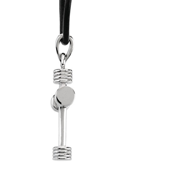 Silver Cross Pendant Black Cord Necklace