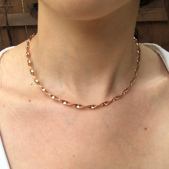 Copper 2025 collar necklace