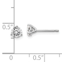 Load image into Gallery viewer, 14KT White Gold 2/3 CTW Lab Diamond 3 Prong Stud Earrings, 14KT White Gold 2/3 CTW Lab Diamond 3 Prong Stud Earrings - Legacy Saint Jewelry