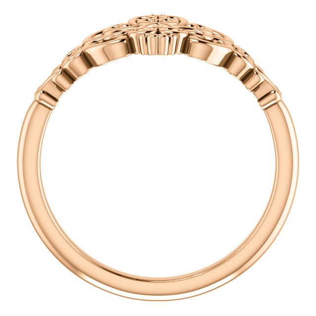 14KT Rose Gold Vintage-Inspired Filigree Ring – LSJ