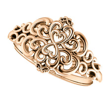 Load image into Gallery viewer, 14KT Rose Gold Vintage-Inspired Filigree Ring, 14KT Rose Gold Vintage-Inspired Filigree Ring - Legacy Saint Jewelry