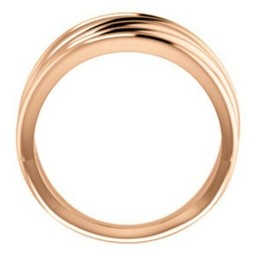 14KT Rose Gold Polished Weave Band Ring, 14KT Rose Gold Polished Weave Band Ring - Legacy Saint Jewelry