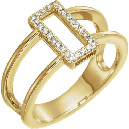 14KT Yellow Gold Pave Diamond Geometric Ring, 14KT Yellow Gold Pave Diamond Geometric Ring - Legacy Saint Jewelry
