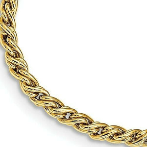14KT Yellow Gold Rope Twist Weave Bracelet, 14KT Yellow Gold Rope Twist Weave Bracelet - Legacy Saint Jewelry