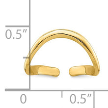 Load image into Gallery viewer, 14KT Yellow Gold Polished Wave Toe Ring, 14KT Yellow Gold Polished Wave Toe Ring - Legacy Saint Jewelry